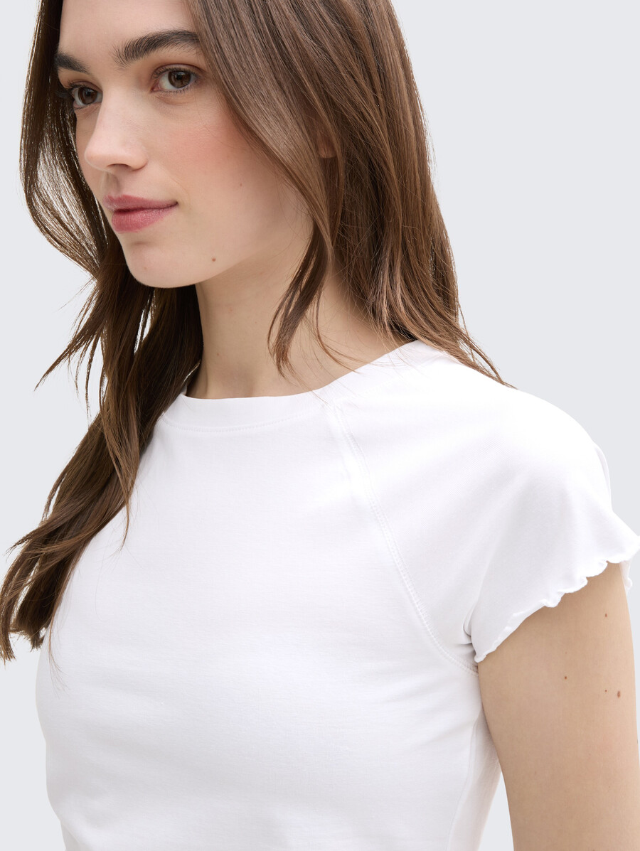 camiseta raglán de corte entallado