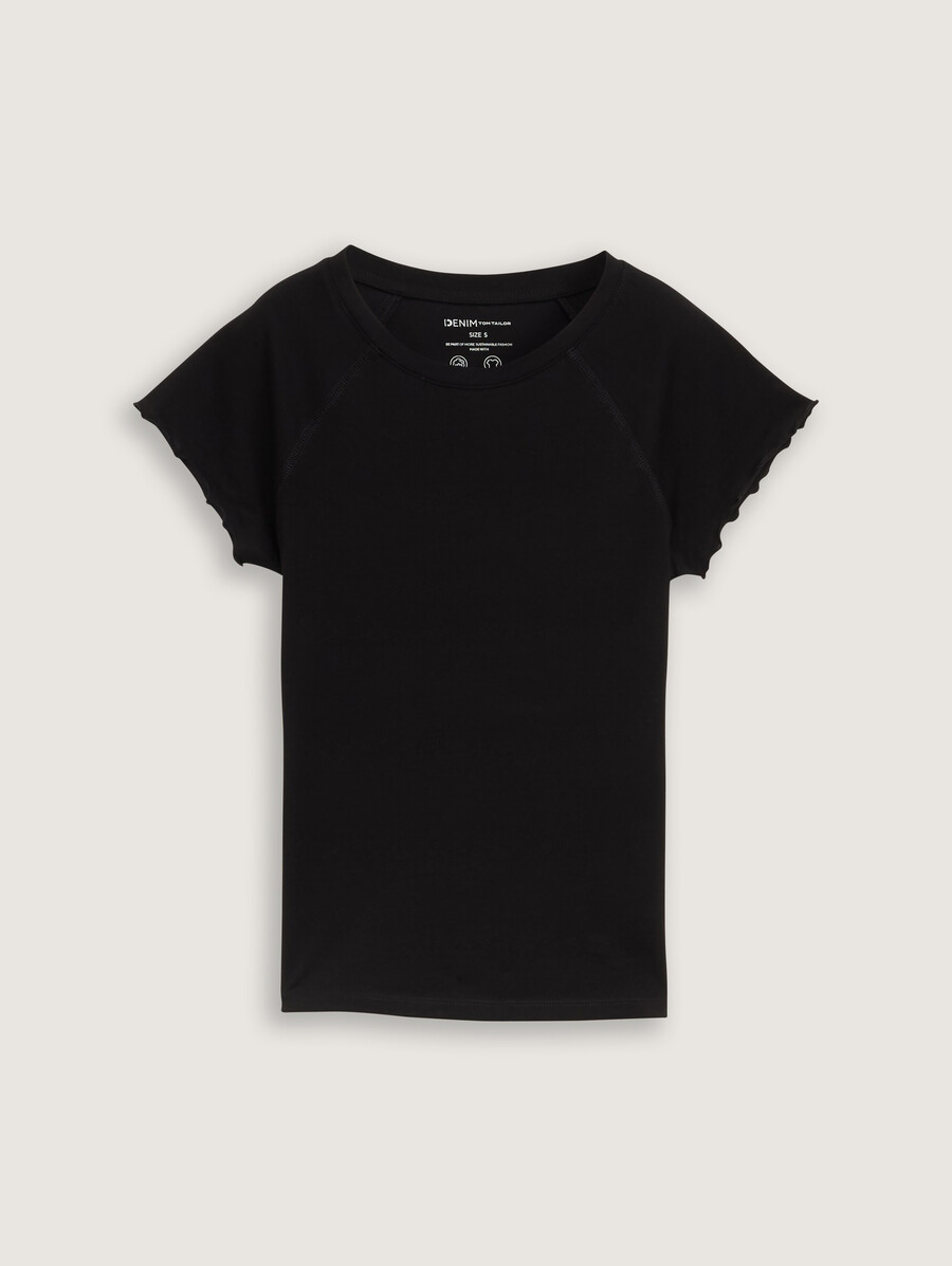 camiseta raglán de corte entallado