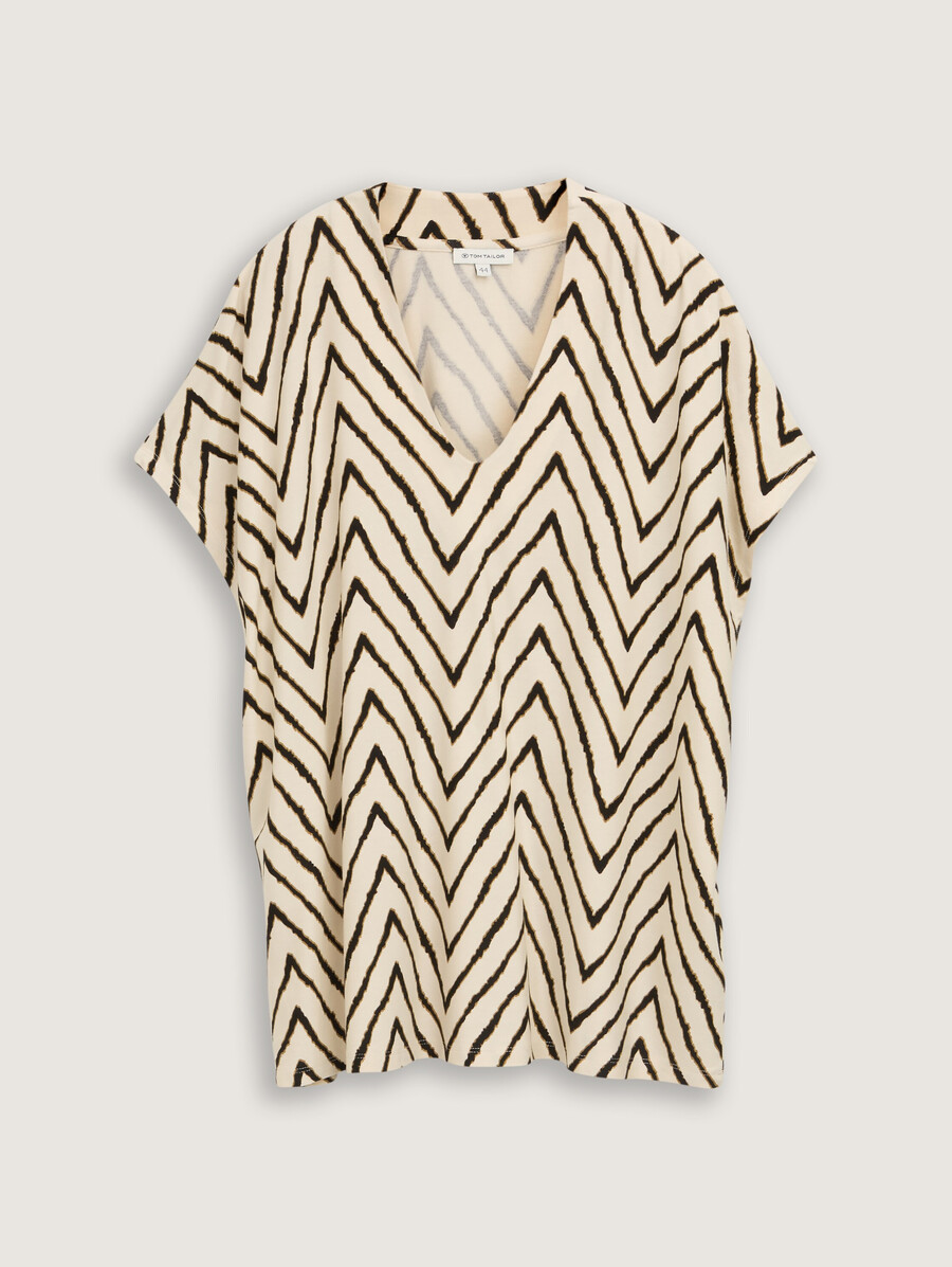 talla grande - camiseta con cuello en v