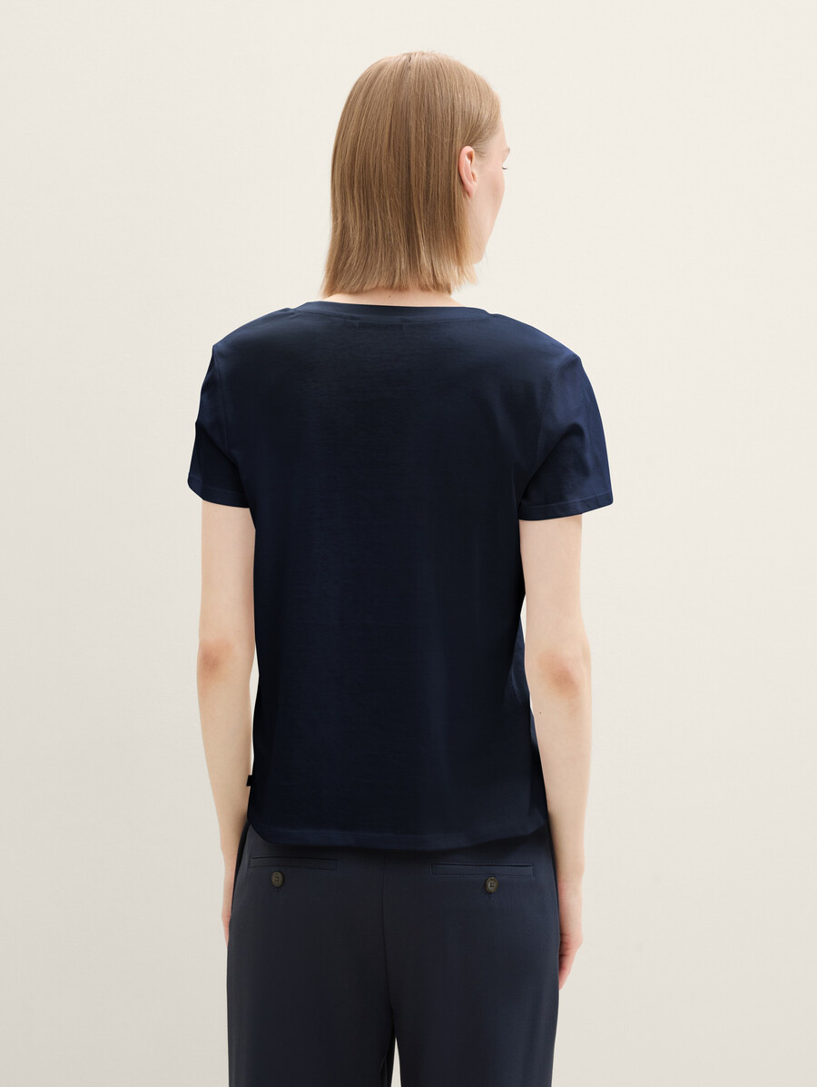 camiseta con cuello en v en pack de 2