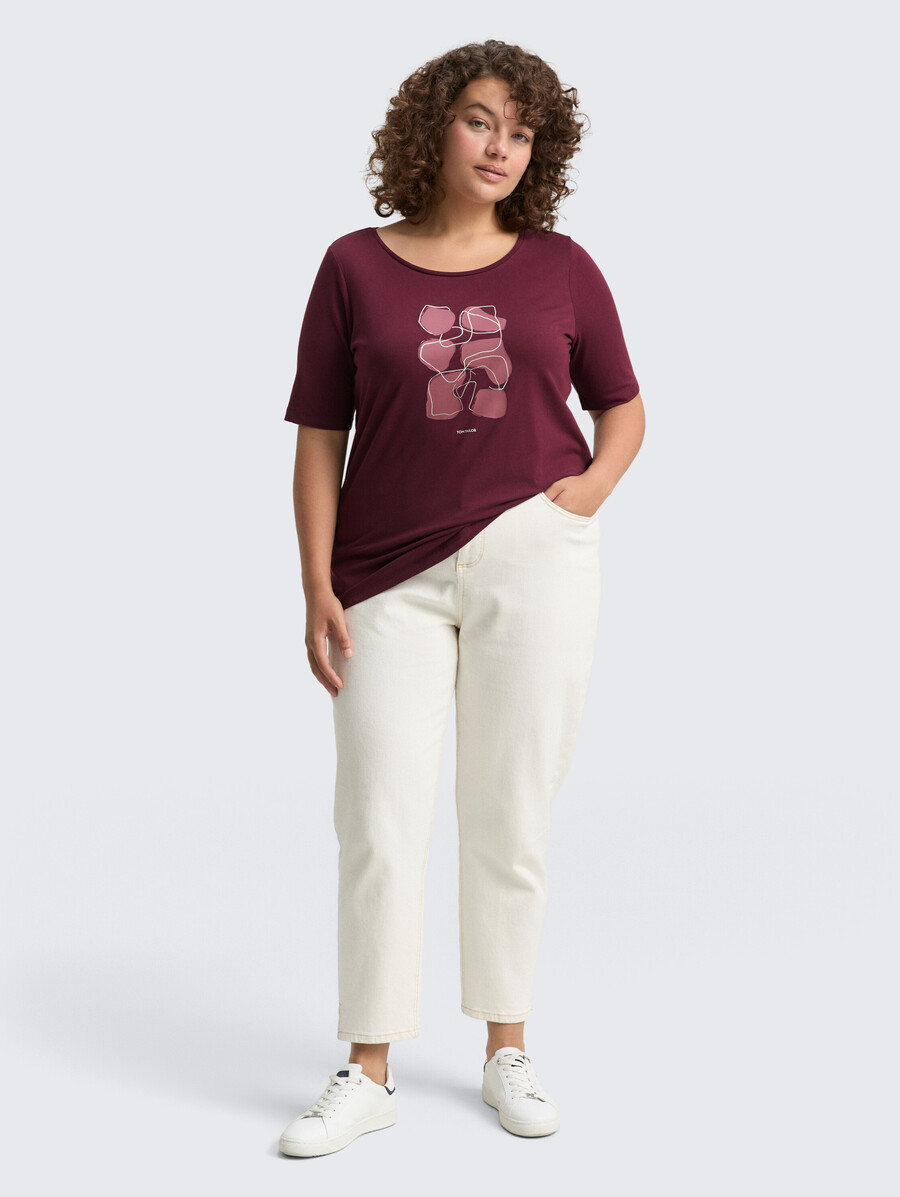 talla grande - camiseta con estampado