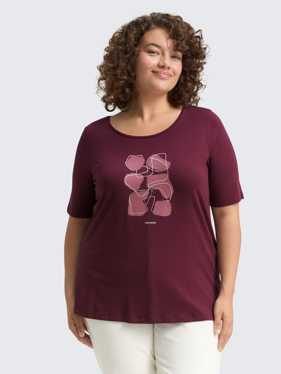 talla grande - camiseta con estampado