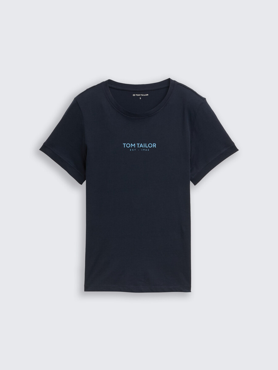 camiseta con estampado de logotipo