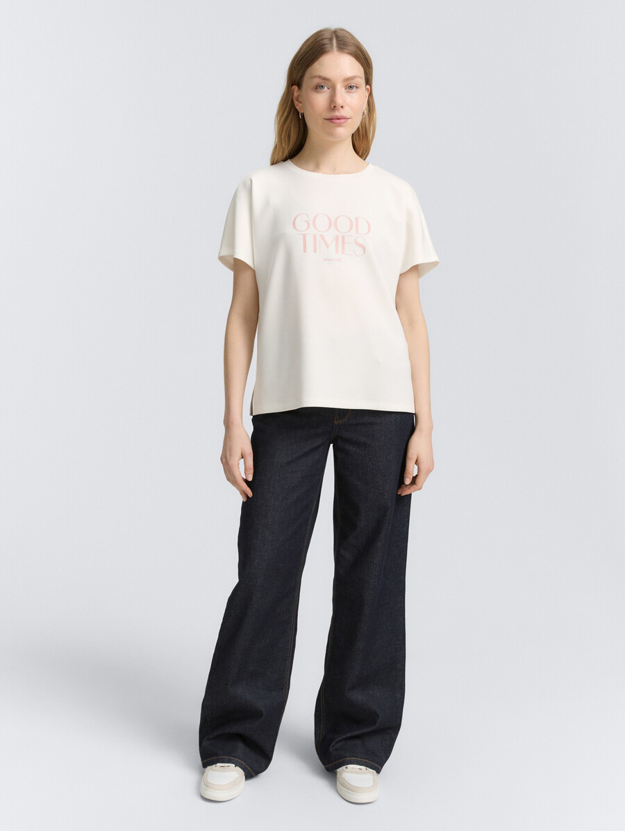 camiseta holgada con estampado