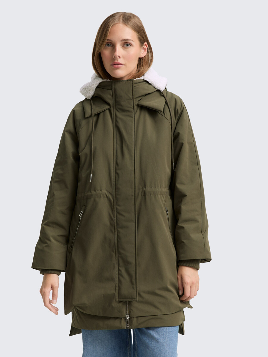 parka de invierno con capucha