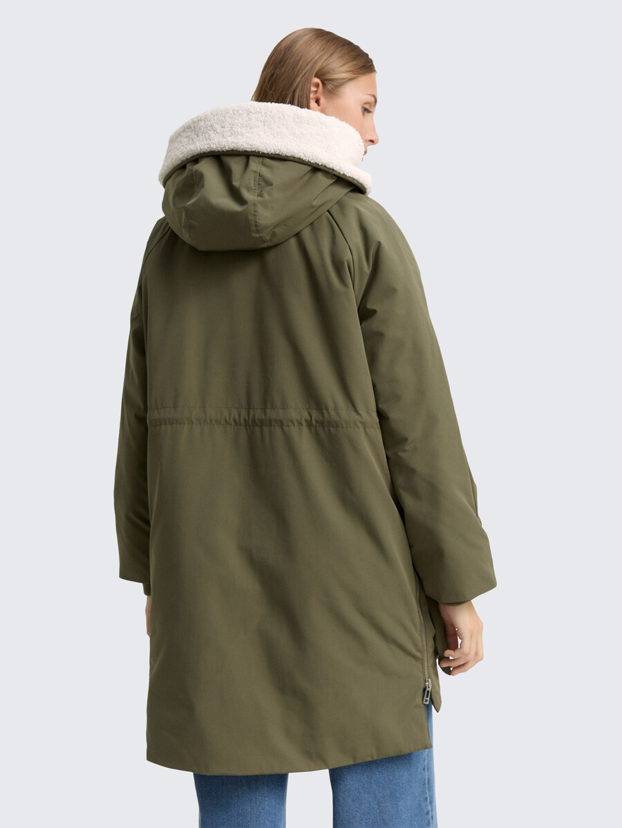 parka de invierno con capucha