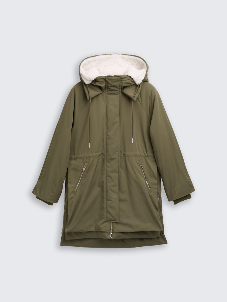 parka de invierno con capucha