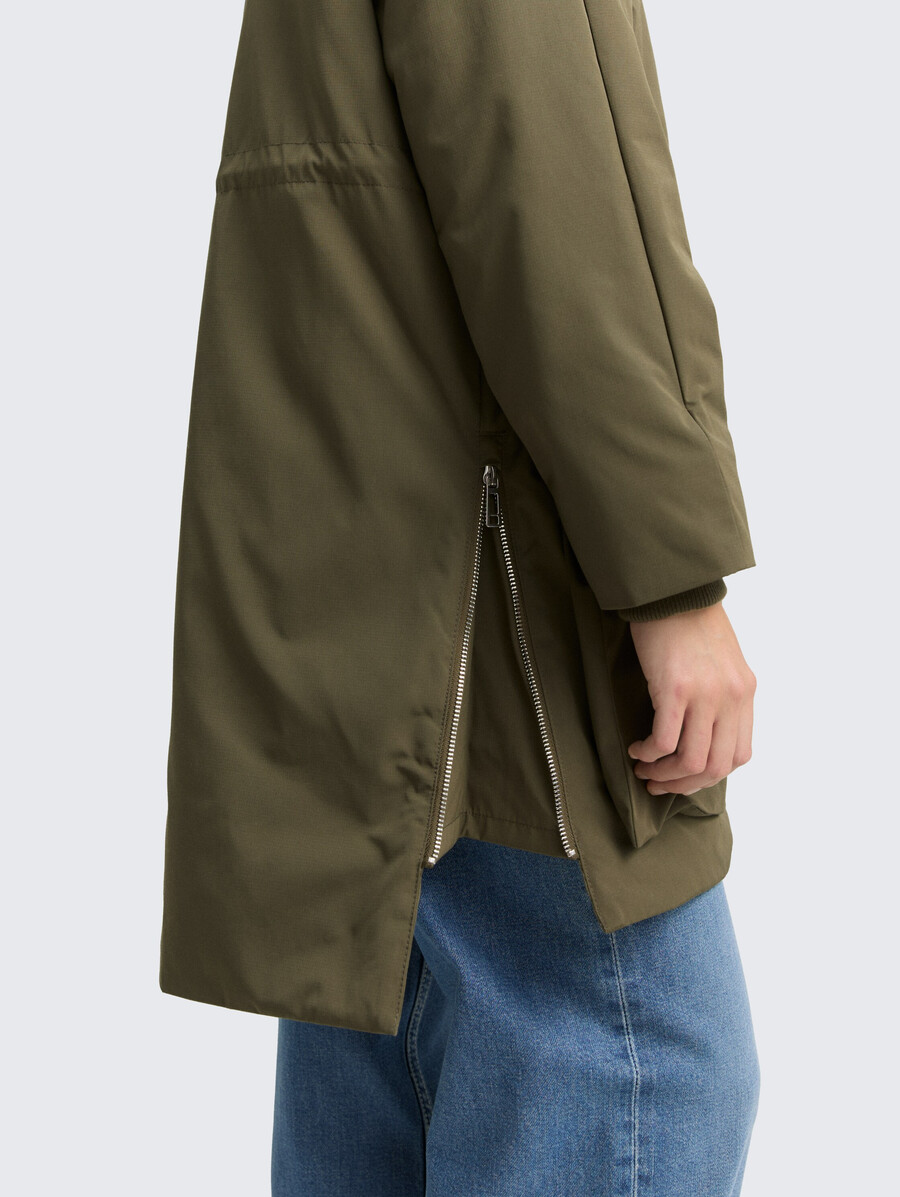 parka de invierno con capucha