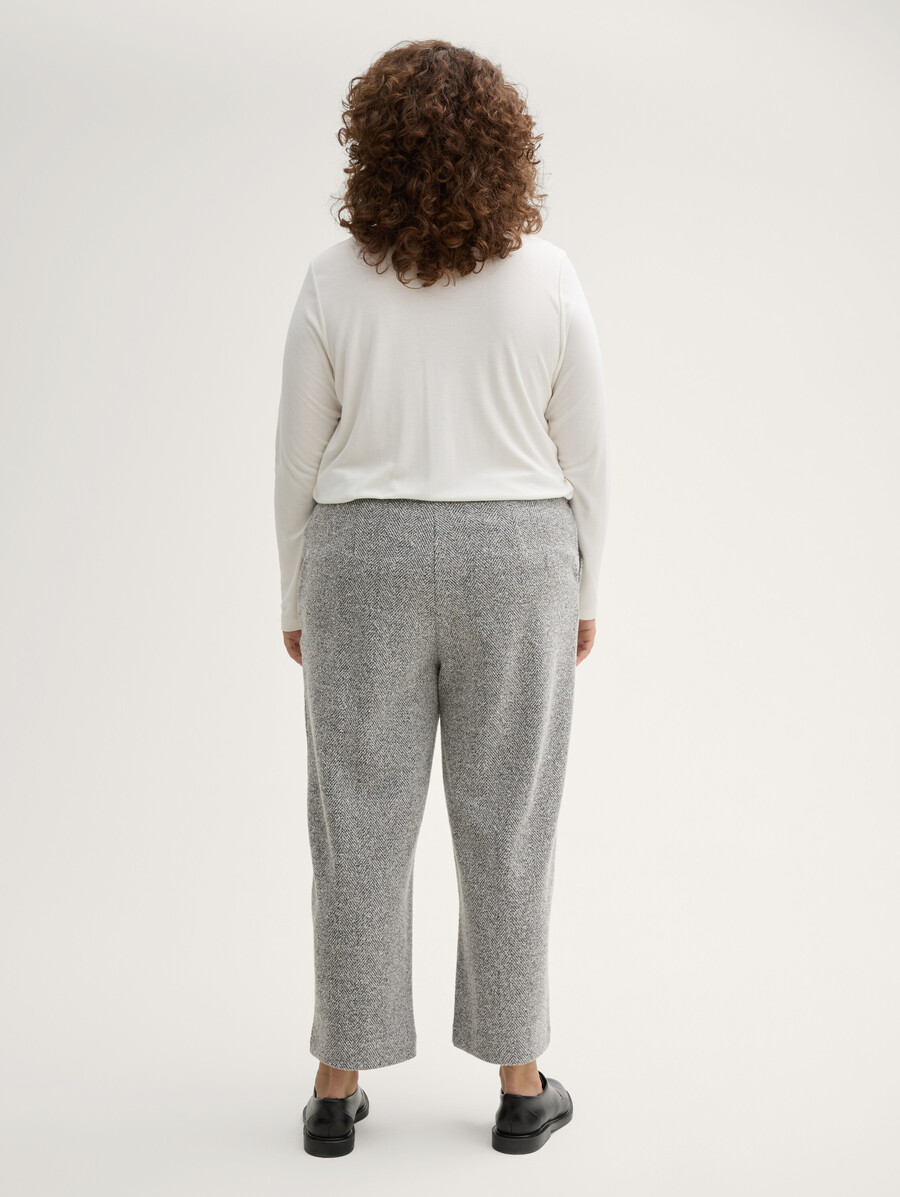 tallas grandes - pantalón culotte cropped