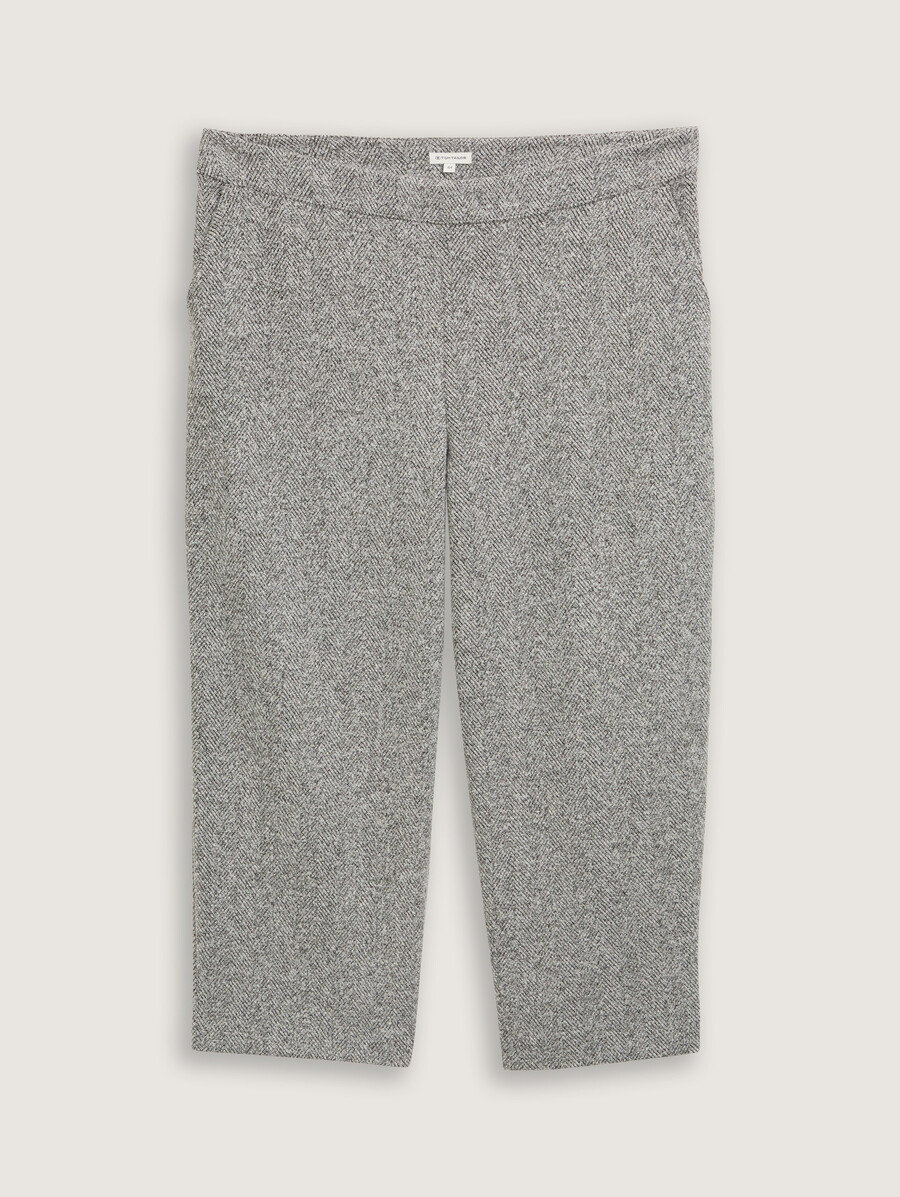 tallas grandes - pantalón culotte cropped