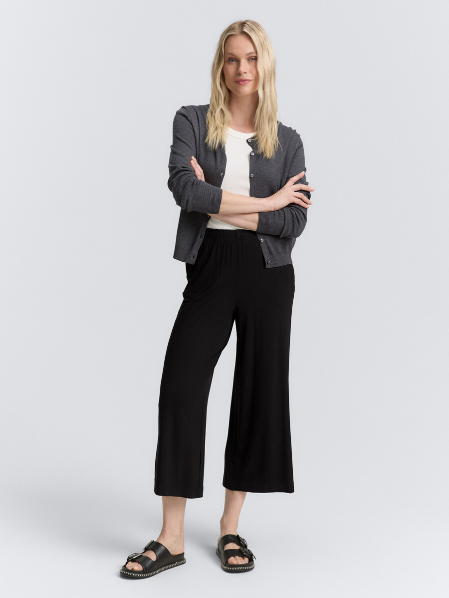 pantalones culotte de jersey