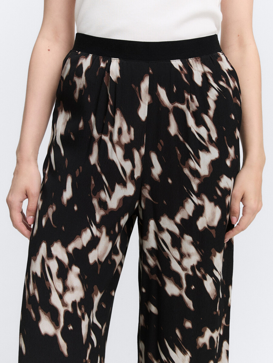 pantalón culotte con estampado