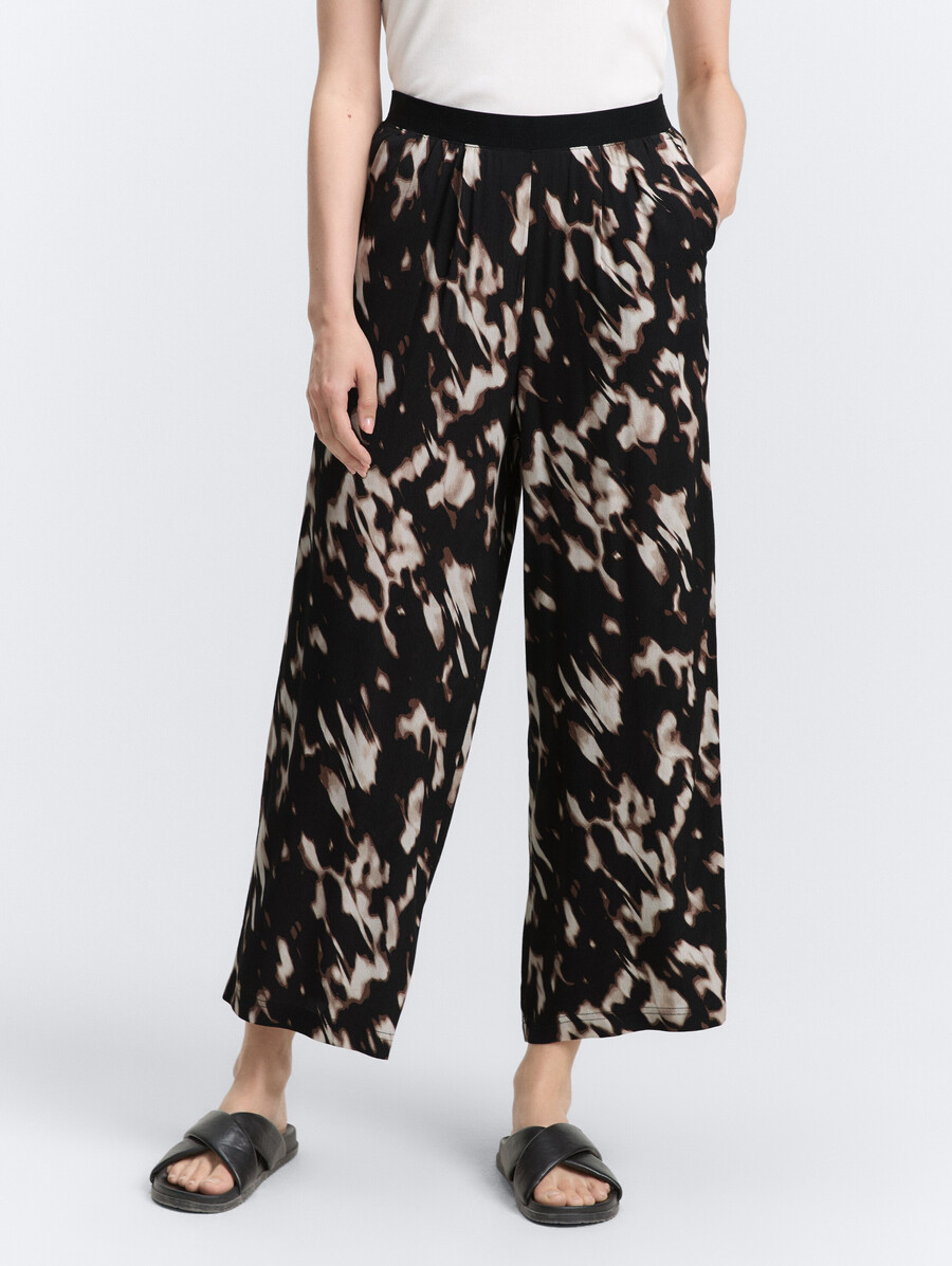 pantalón culotte con estampado