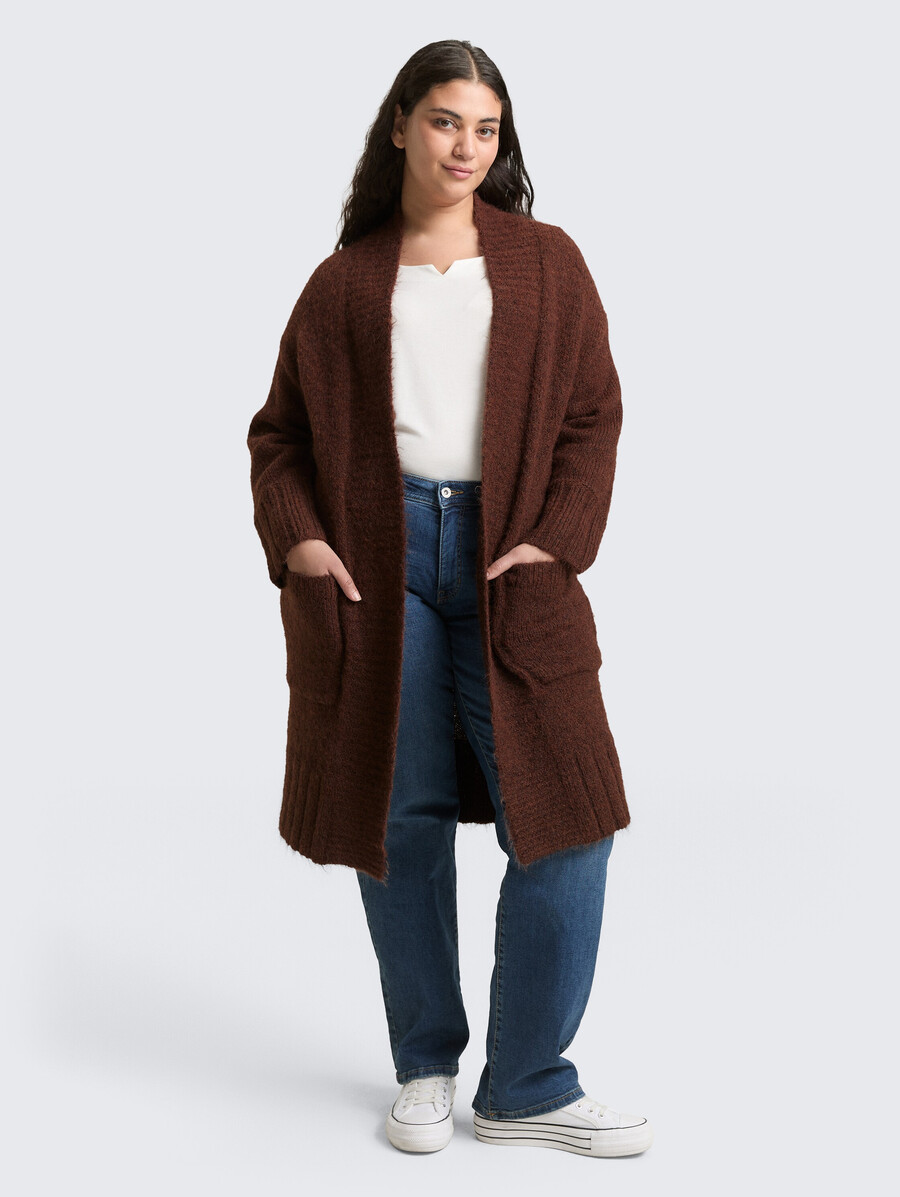 talla grande - cárdigan extragrande con contenido de lana