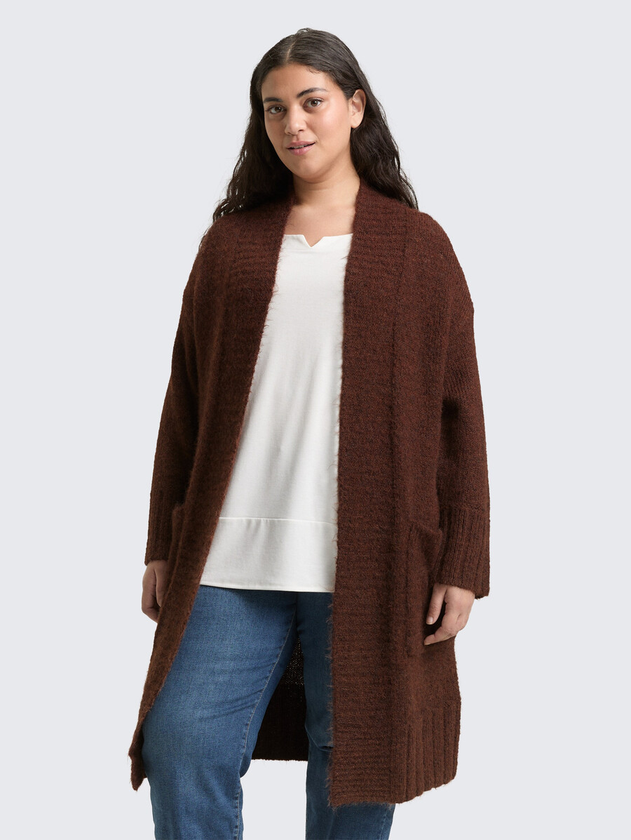 talla grande - cárdigan extragrande con contenido de lana