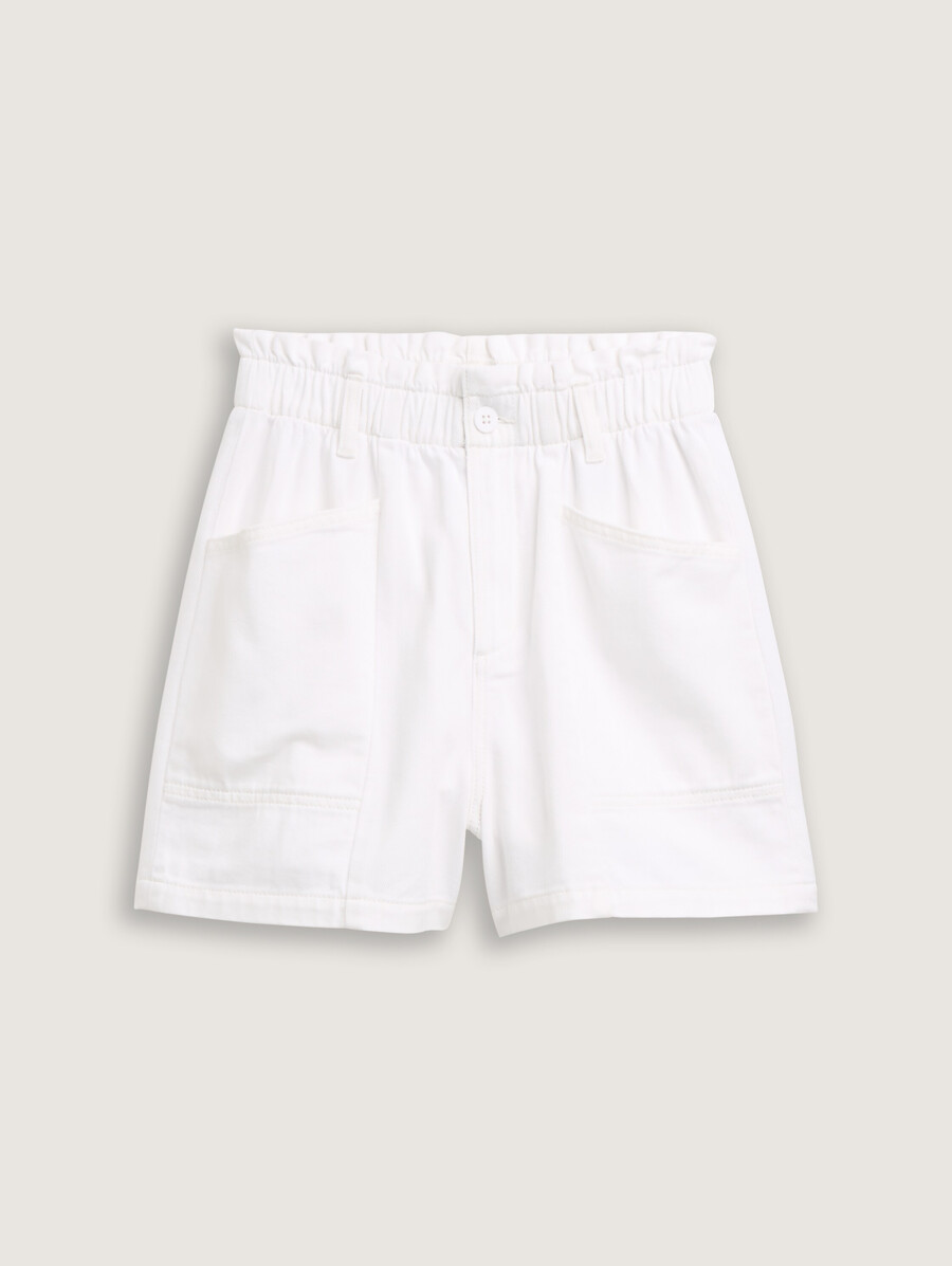 pantalones cortos vaqueros con estampado paperbag