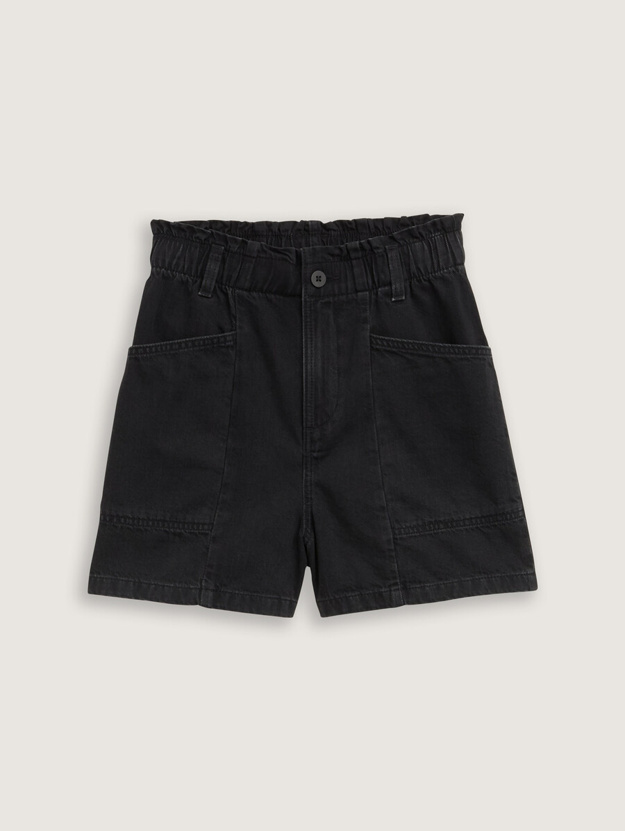 pantalones cortos vaqueros con estampado paperbag