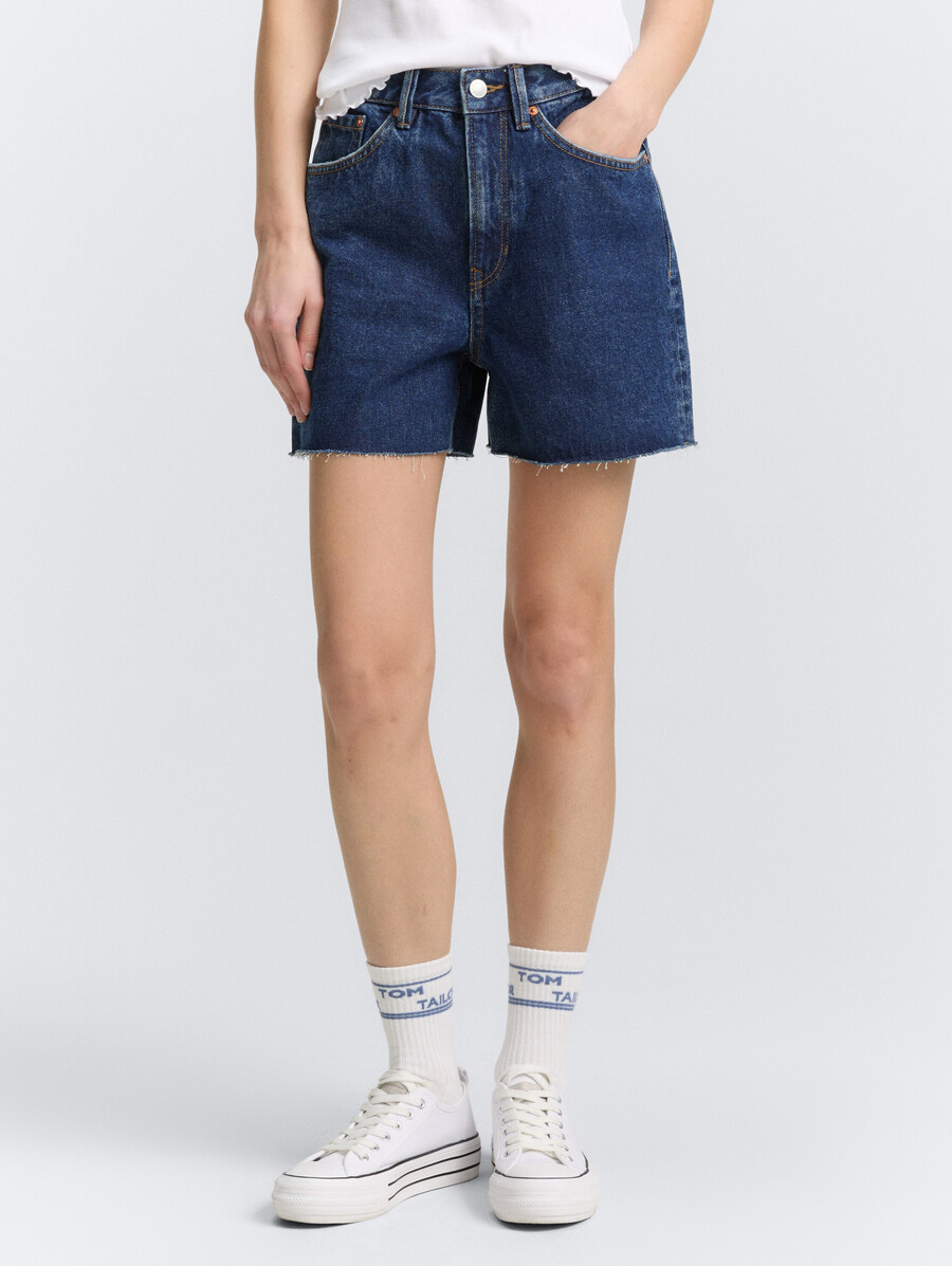 pantalones cortos vaqueros de cintura alta para mamá