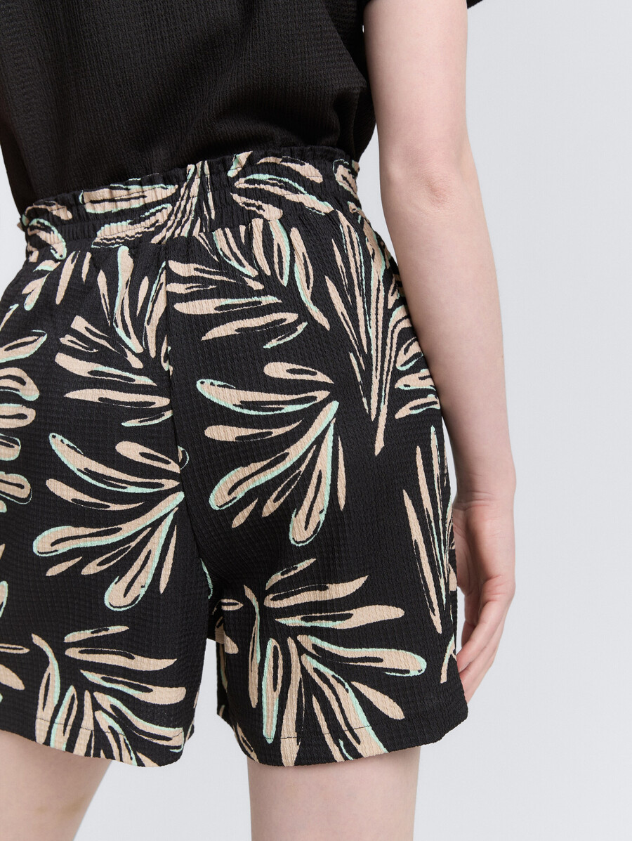 pantalones cortos de jacquard relajados