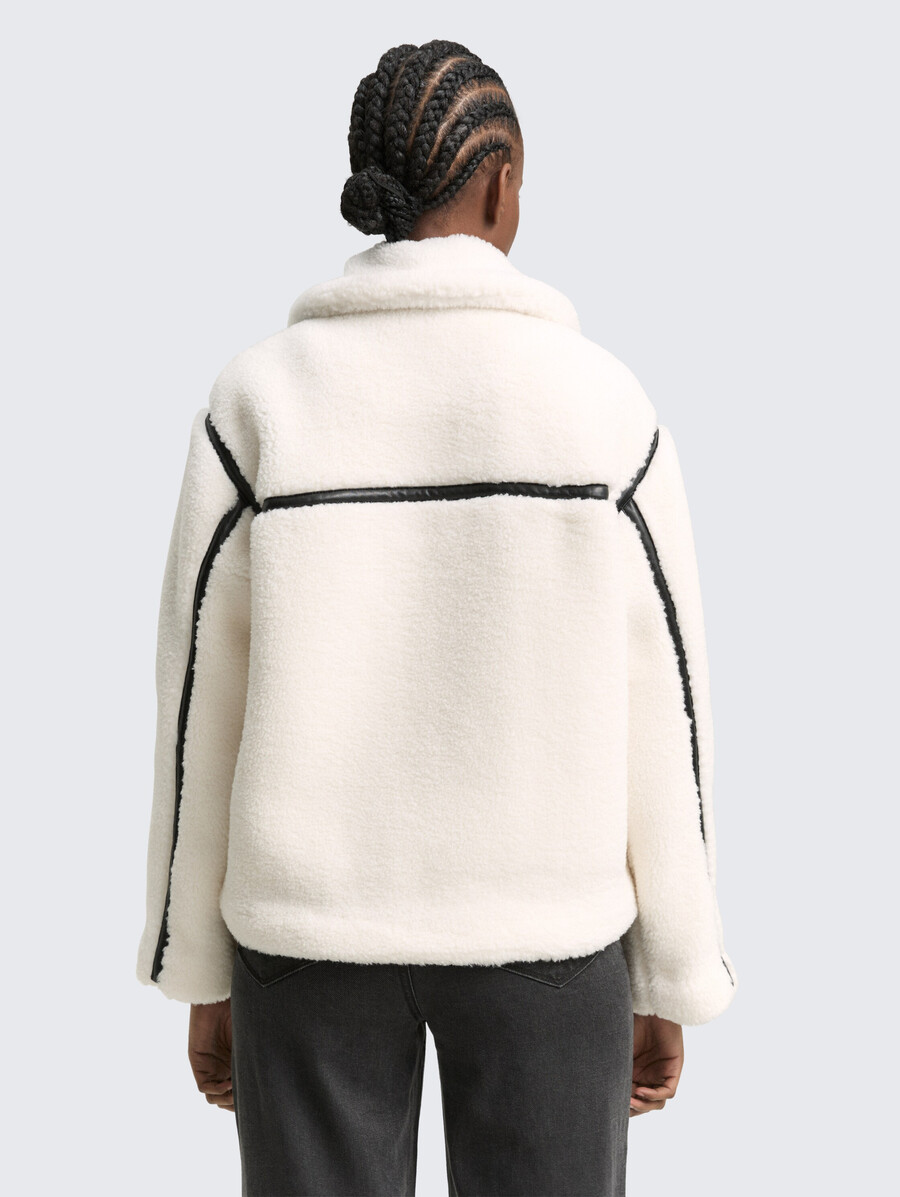chaqueta de peluche holgada