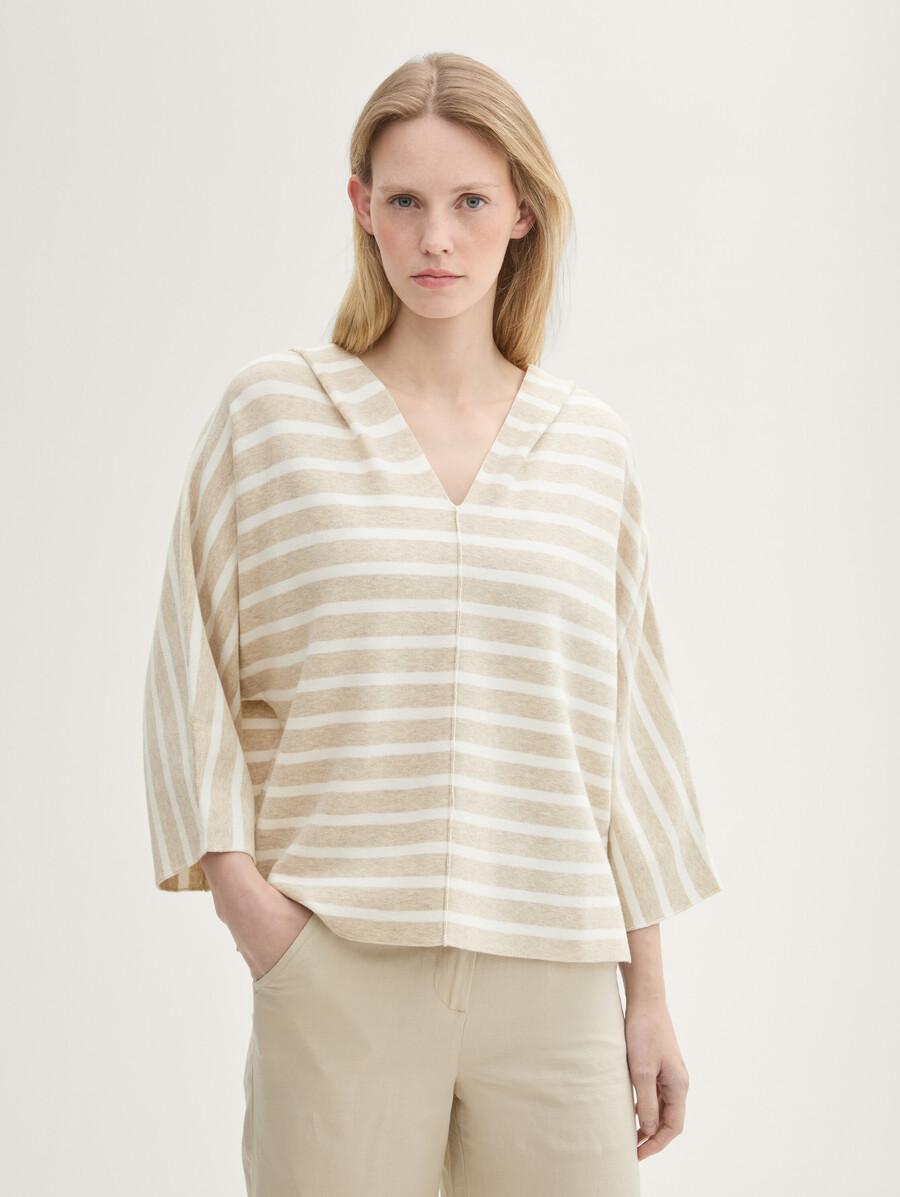 jersey de punto holgado con capucha