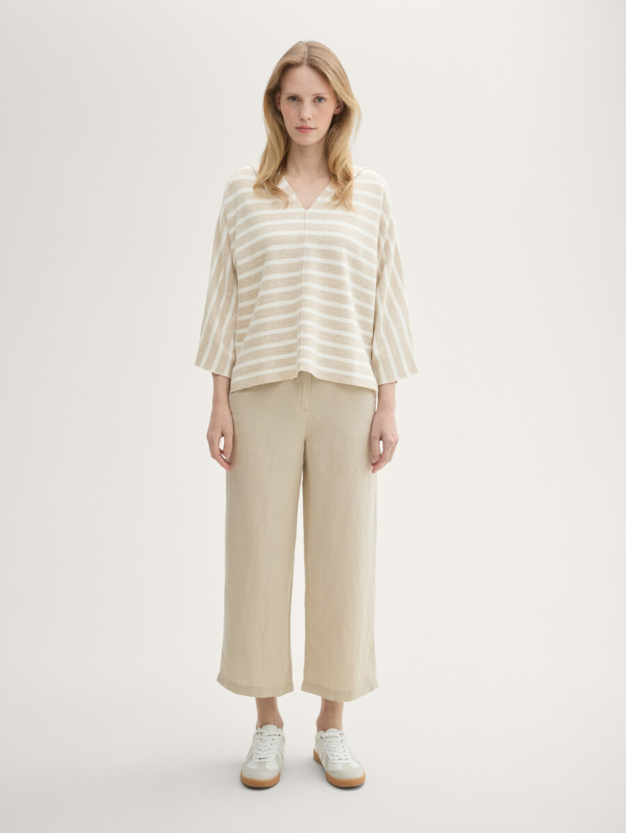 jersey de punto holgado con capucha
