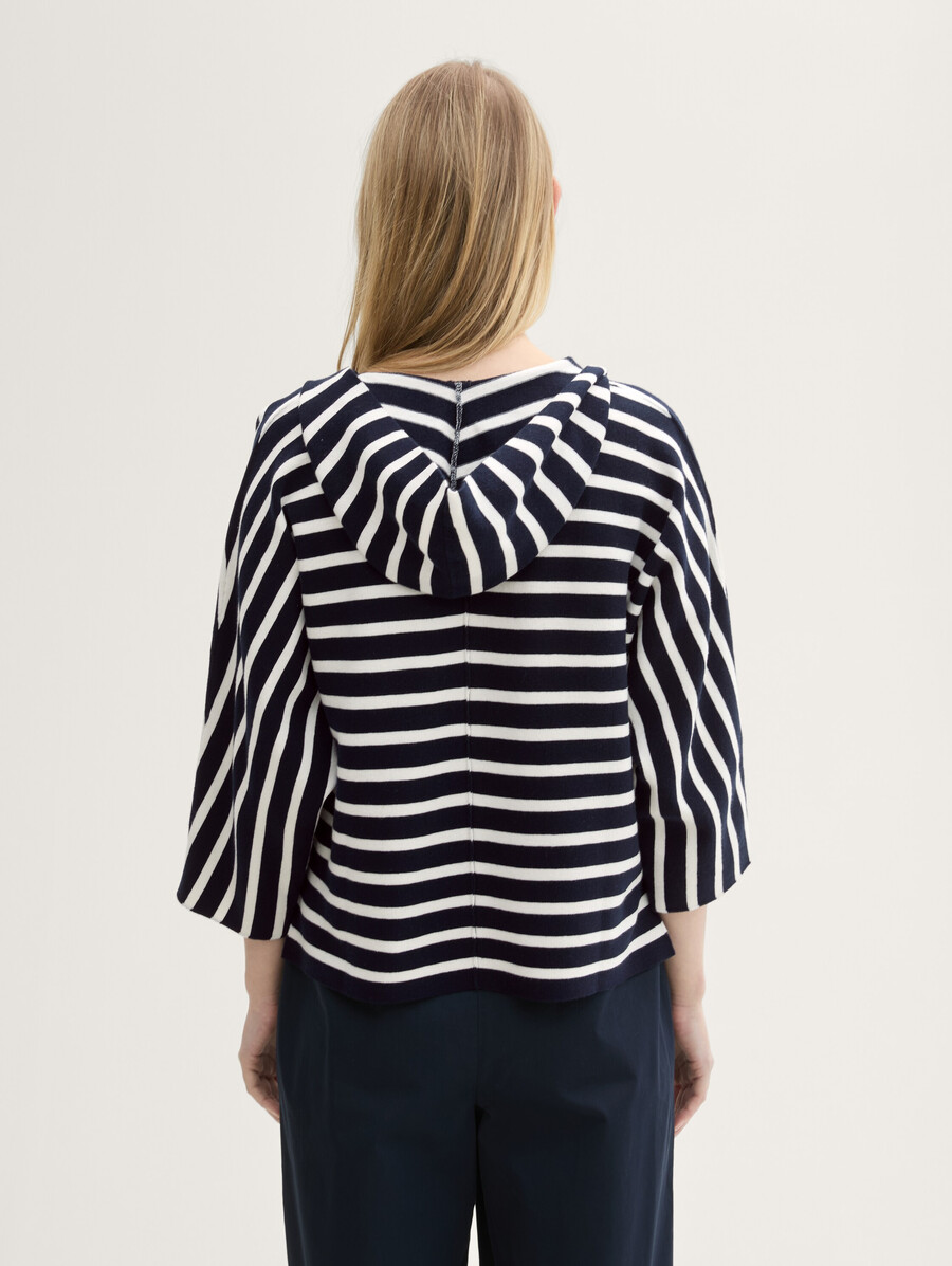 jersey de punto holgado con capucha