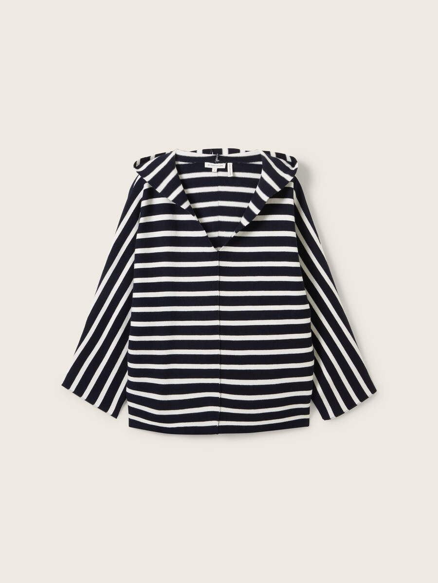 jersey de punto holgado con capucha