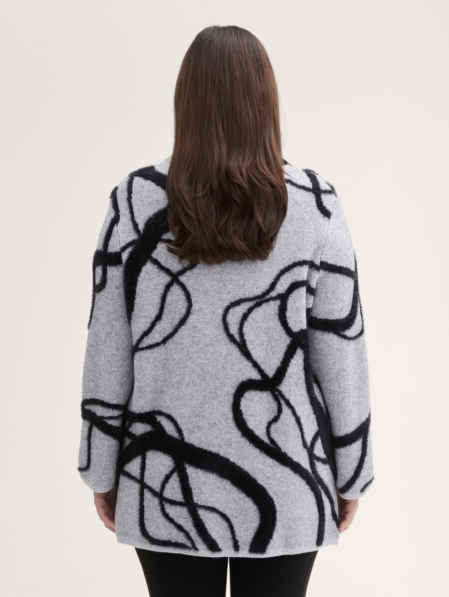 talla grande - jersey de punto holgado con estampado