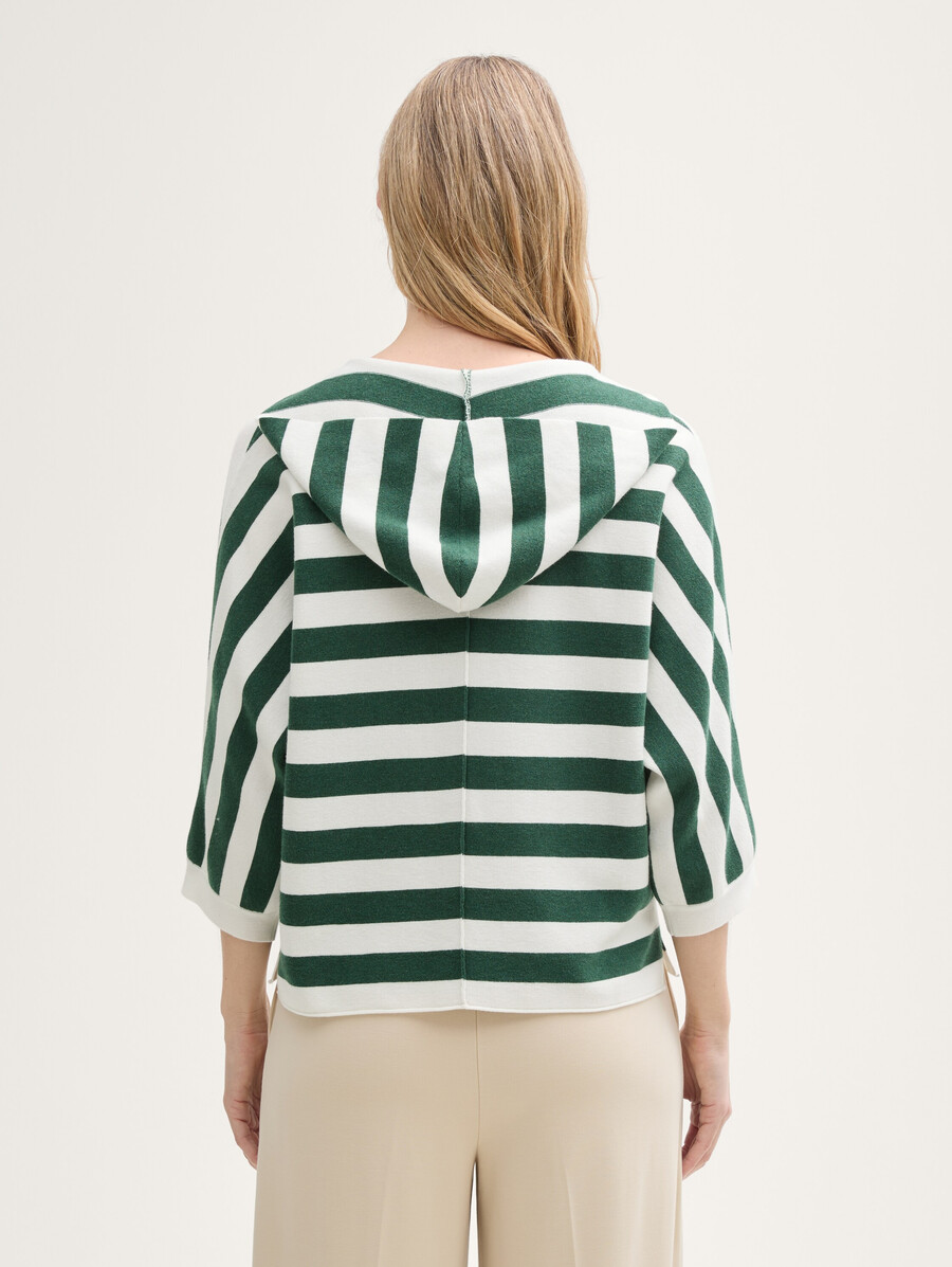 jersey de punto holgado con capucha
