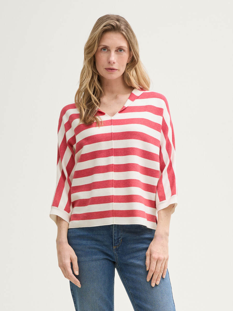 jersey de punto holgado con capucha