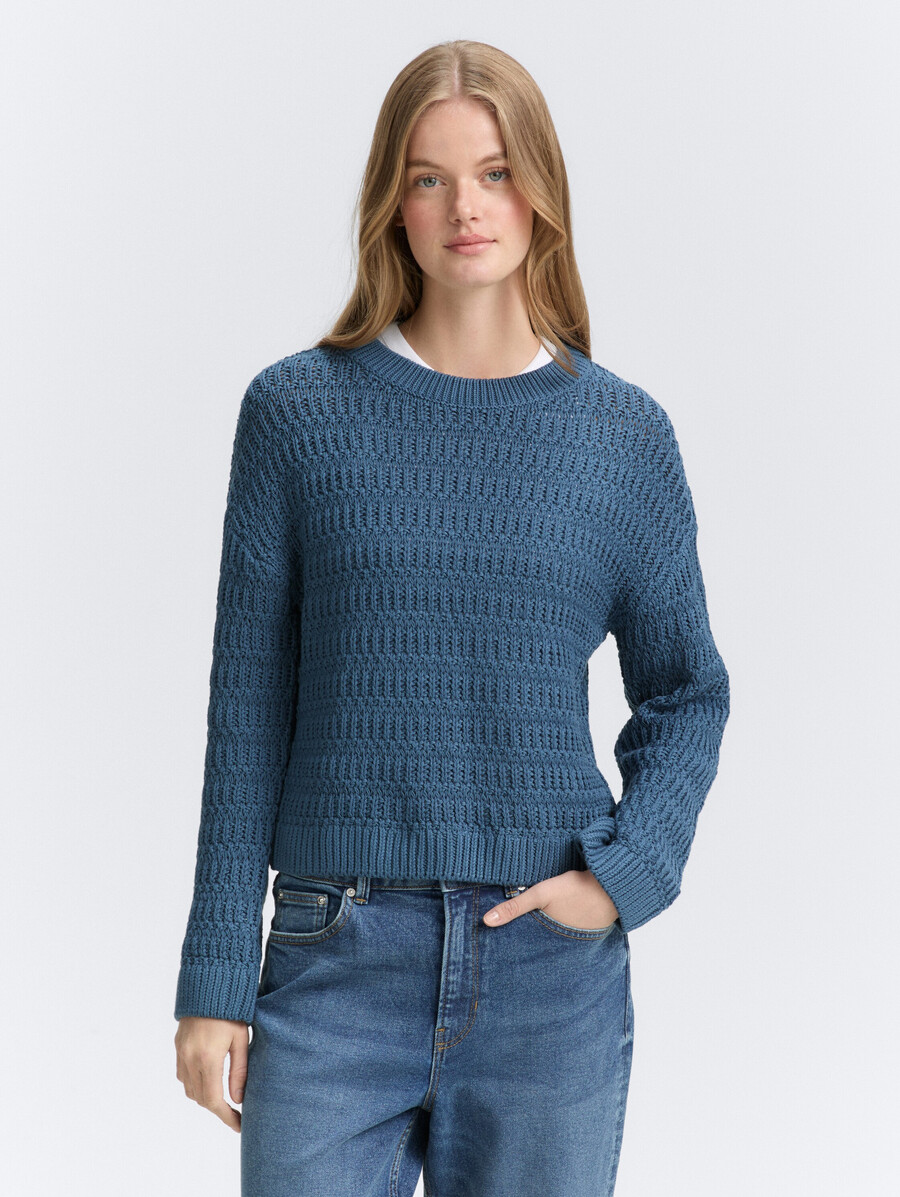 jersey de punto de corte relajado