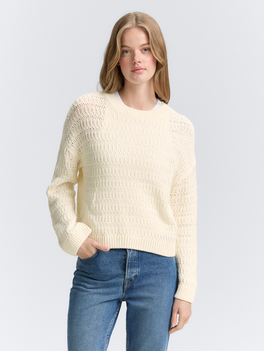 jersey de punto de corte relajado