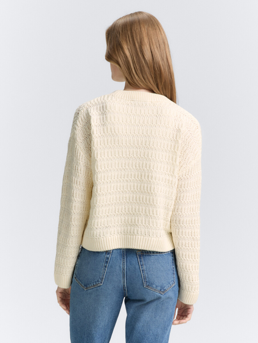 jersey de punto de corte relajado