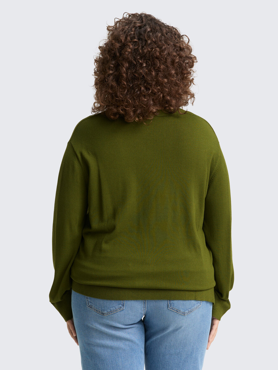 talla grande - jersey de punto holgado