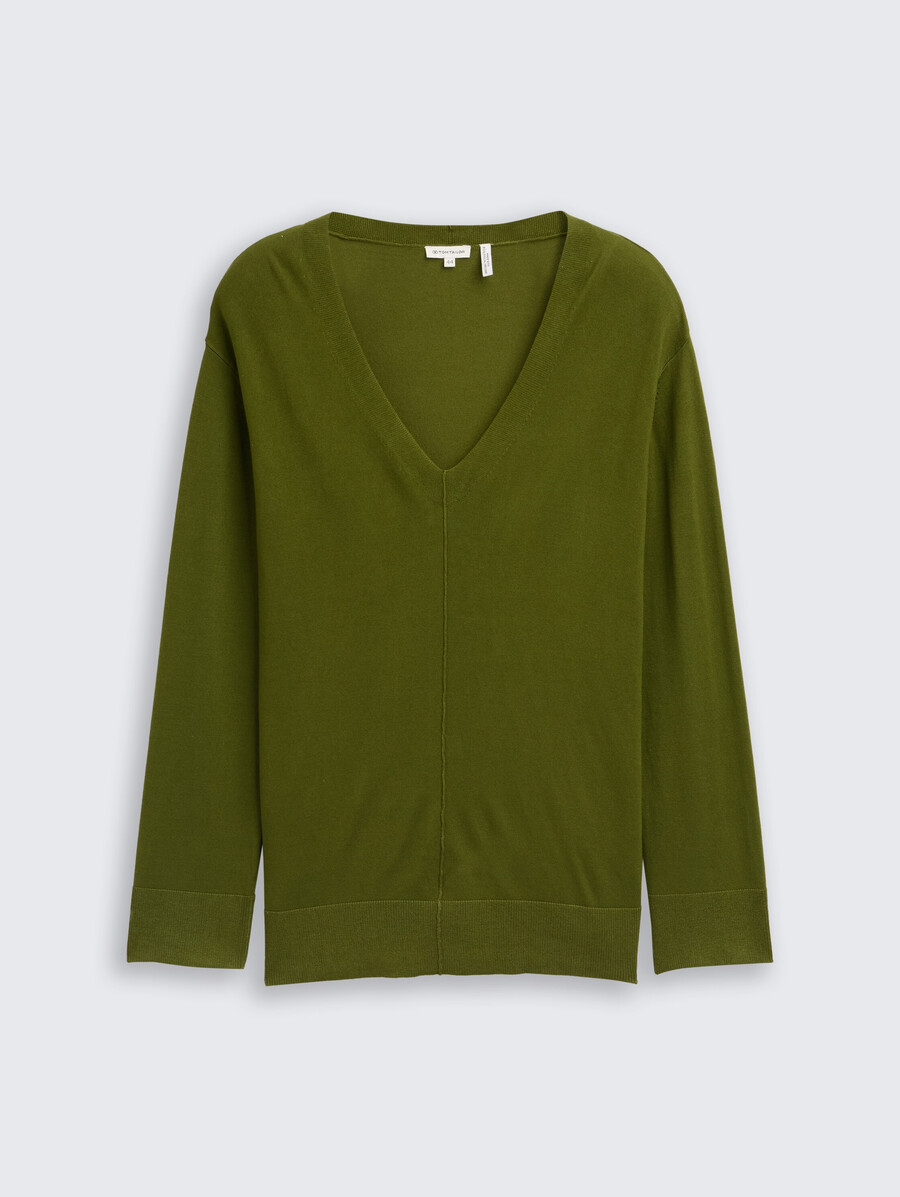 talla grande - jersey de punto holgado