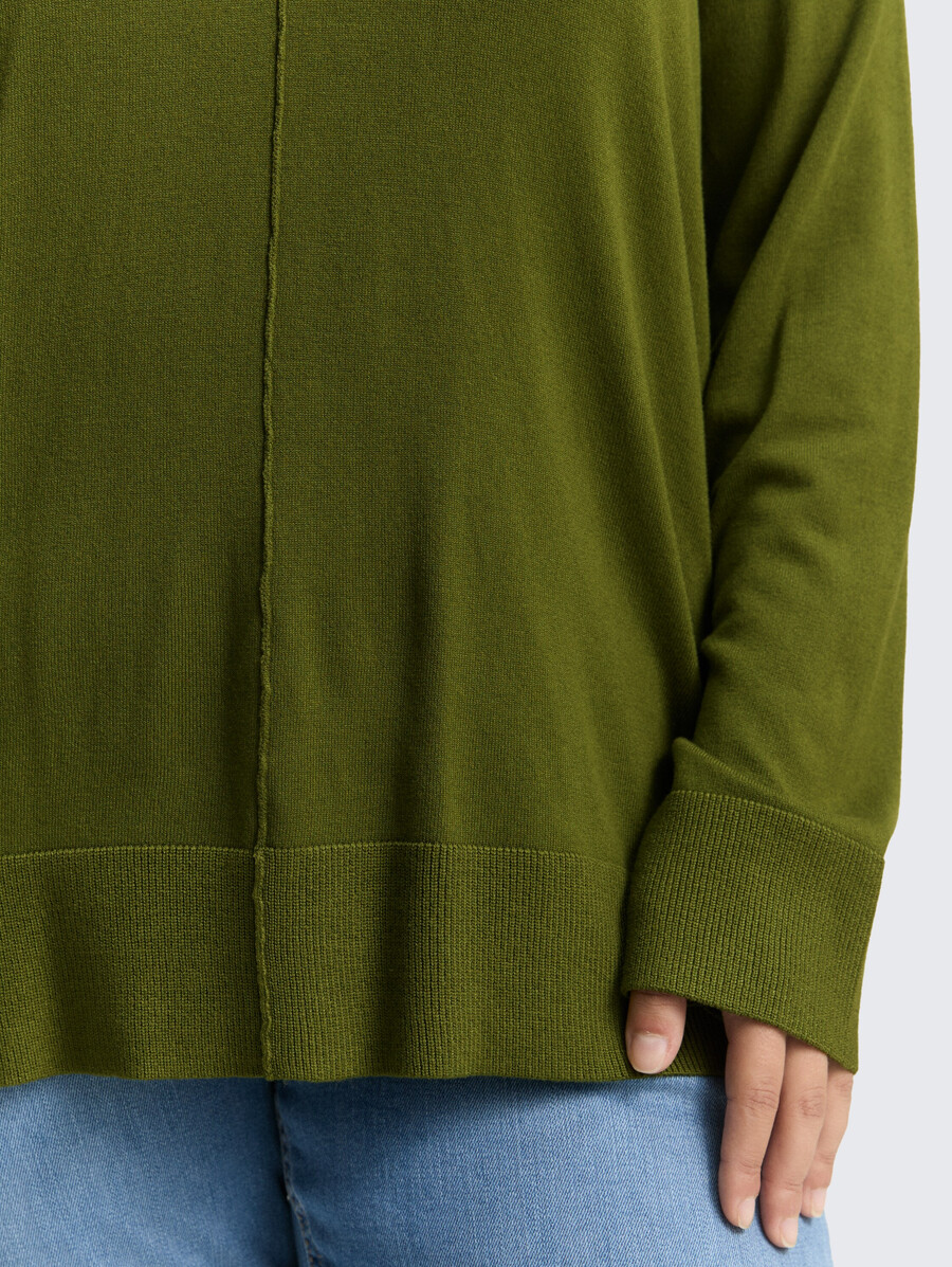 talla grande - jersey de punto holgado