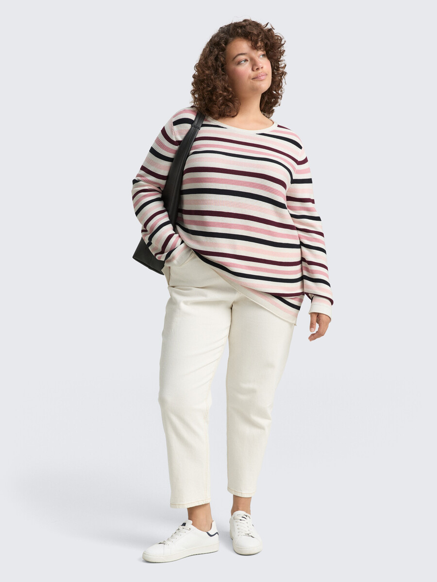 talla grande - jersey de punto de algodón orgánico
