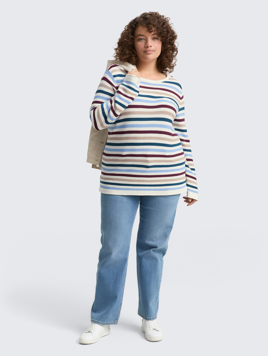 talla grande - jersey de punto de algodón orgánico