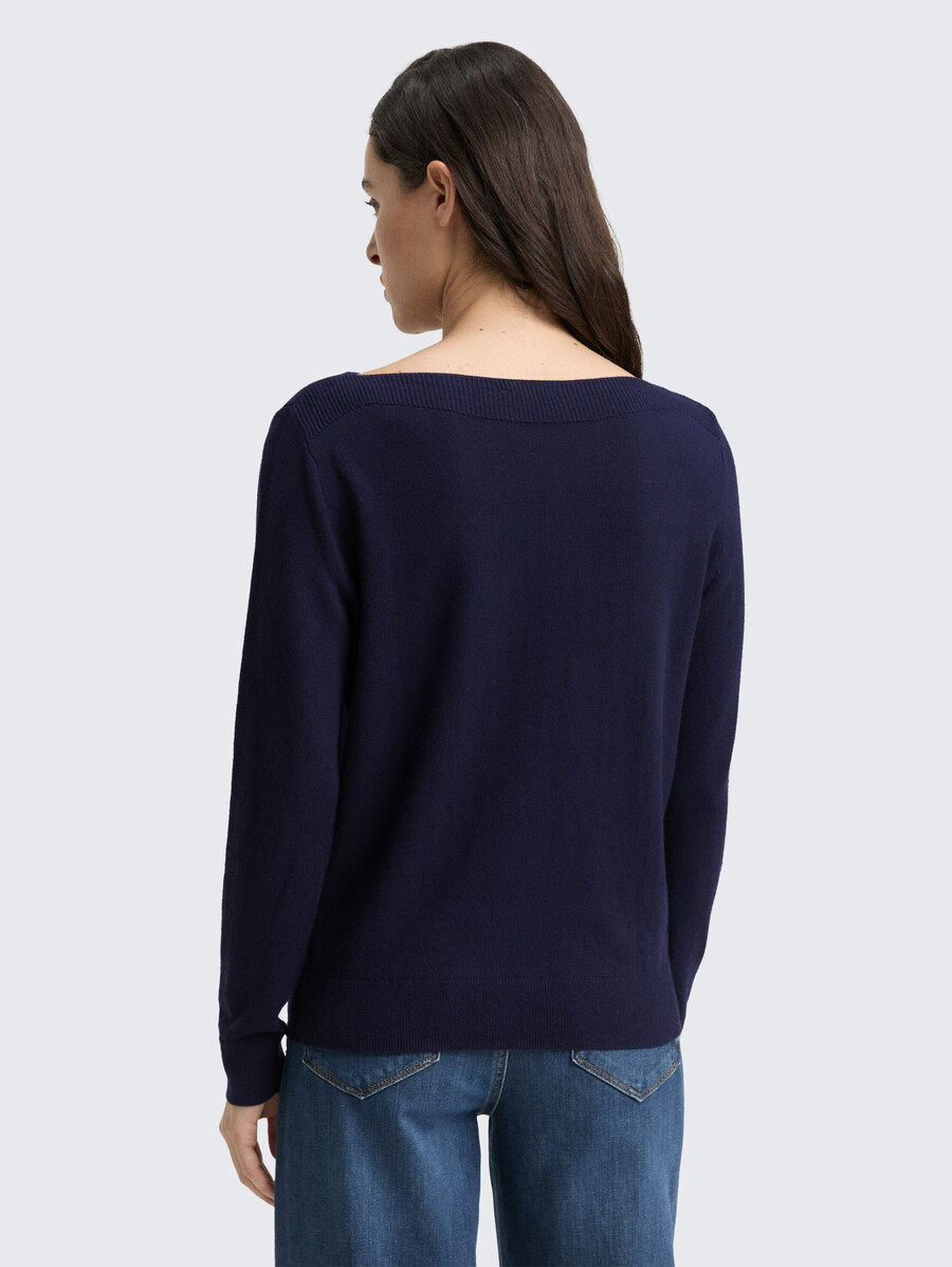 jersey de punto con mezcla de cachemira