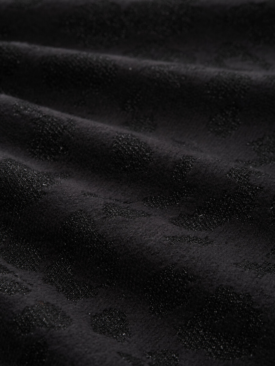 jersey de punto oversize con efecto brillo
