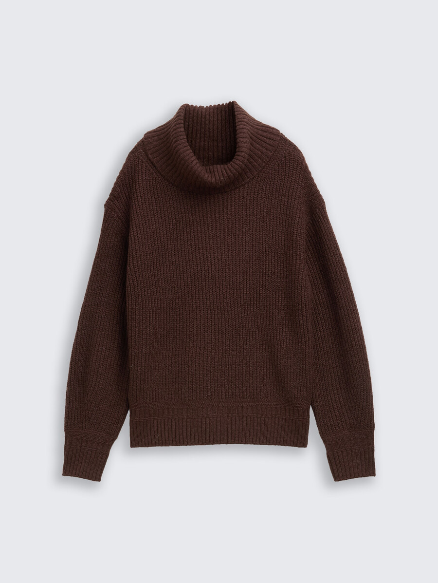 jersey holgado de cuello alto