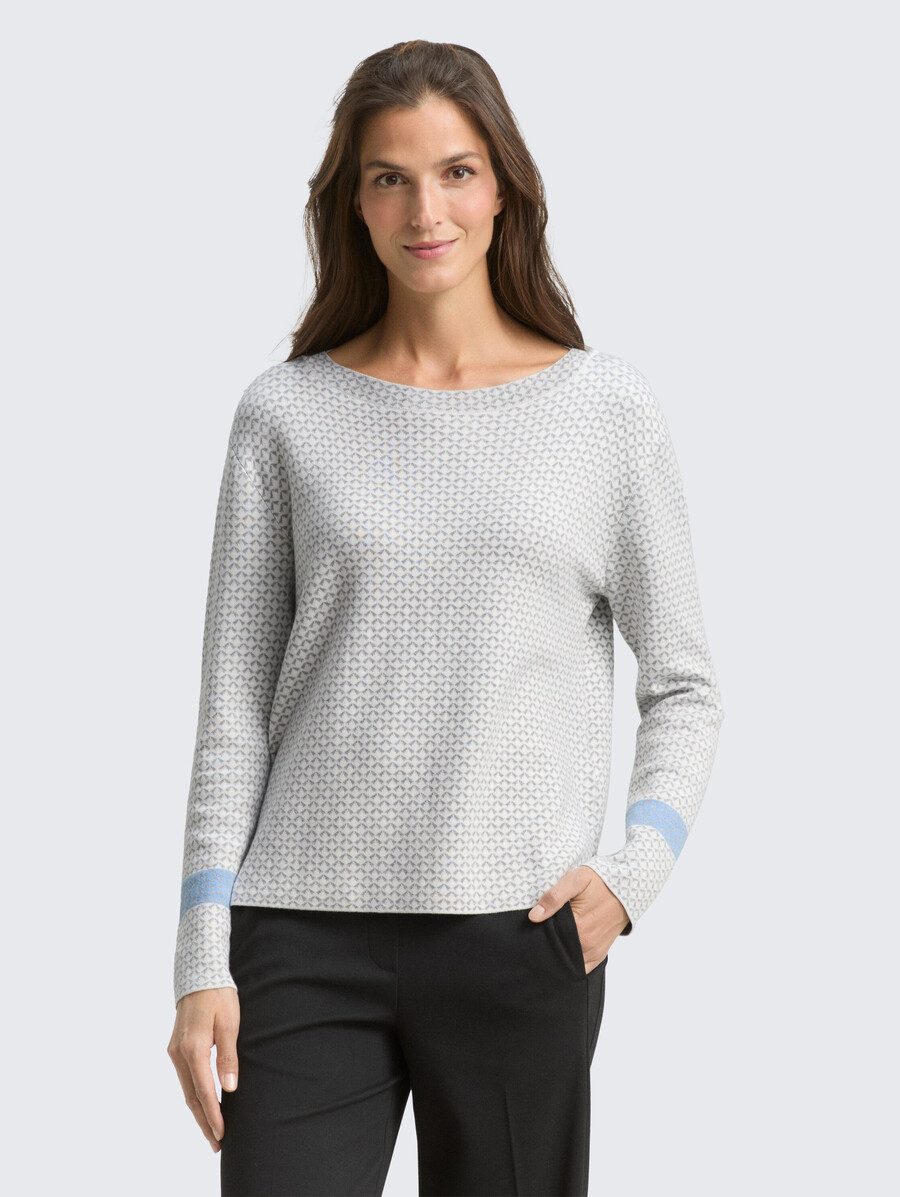 jersey holgado de punto jacquard