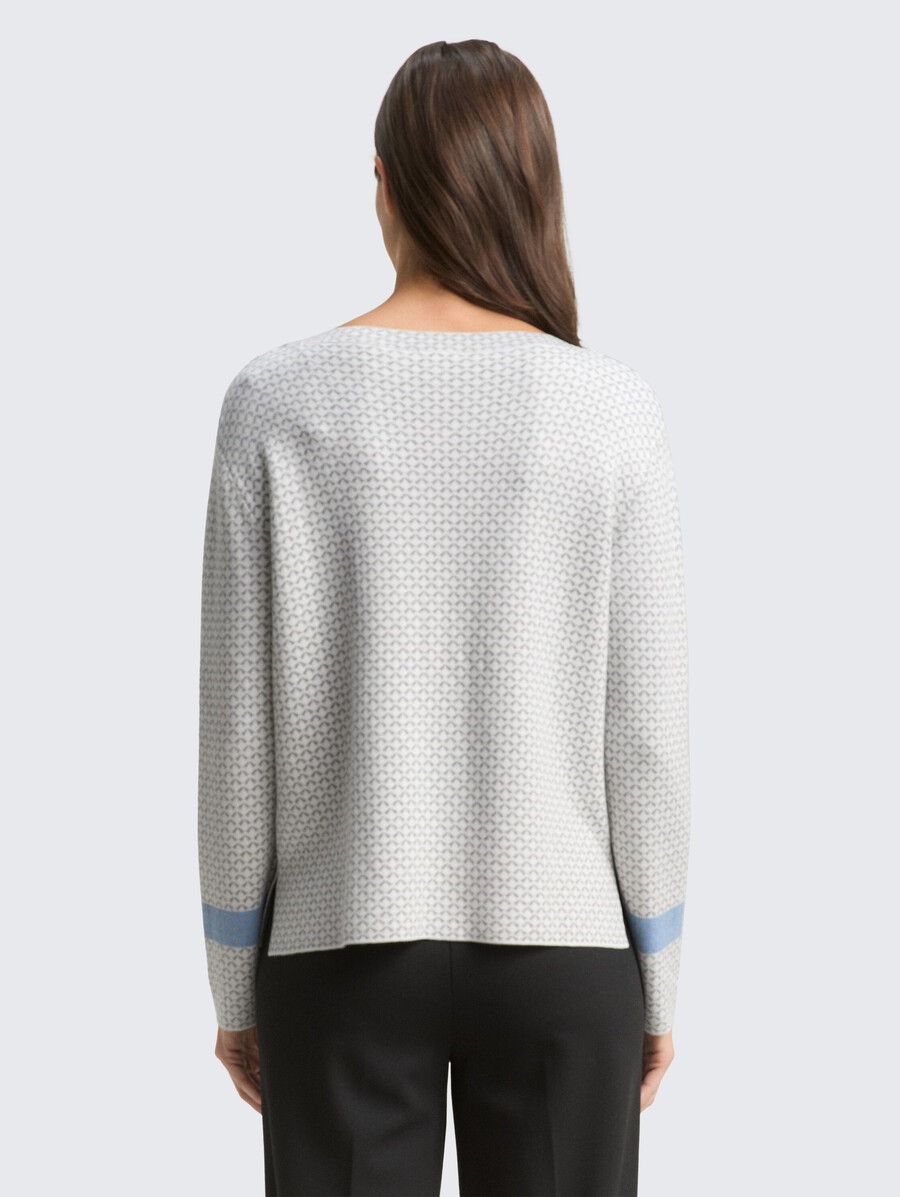 jersey holgado de punto jacquard