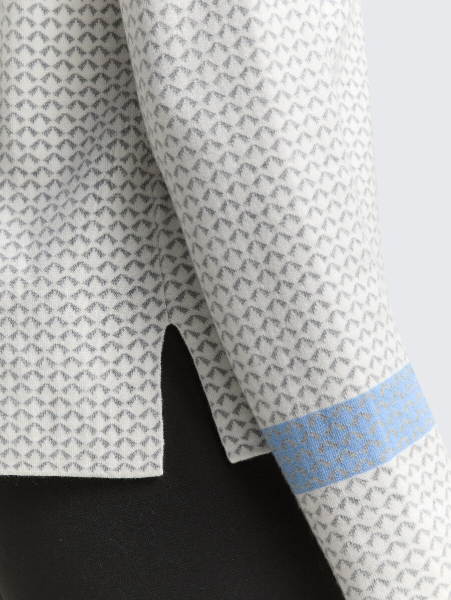 jersey holgado de punto jacquard