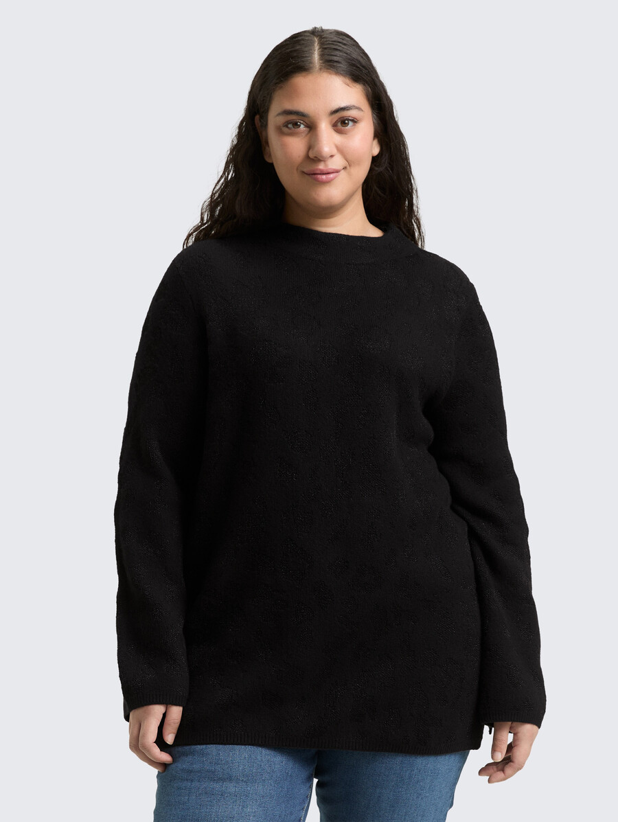 tallas grandes - jersey de punto con efecto brillo
