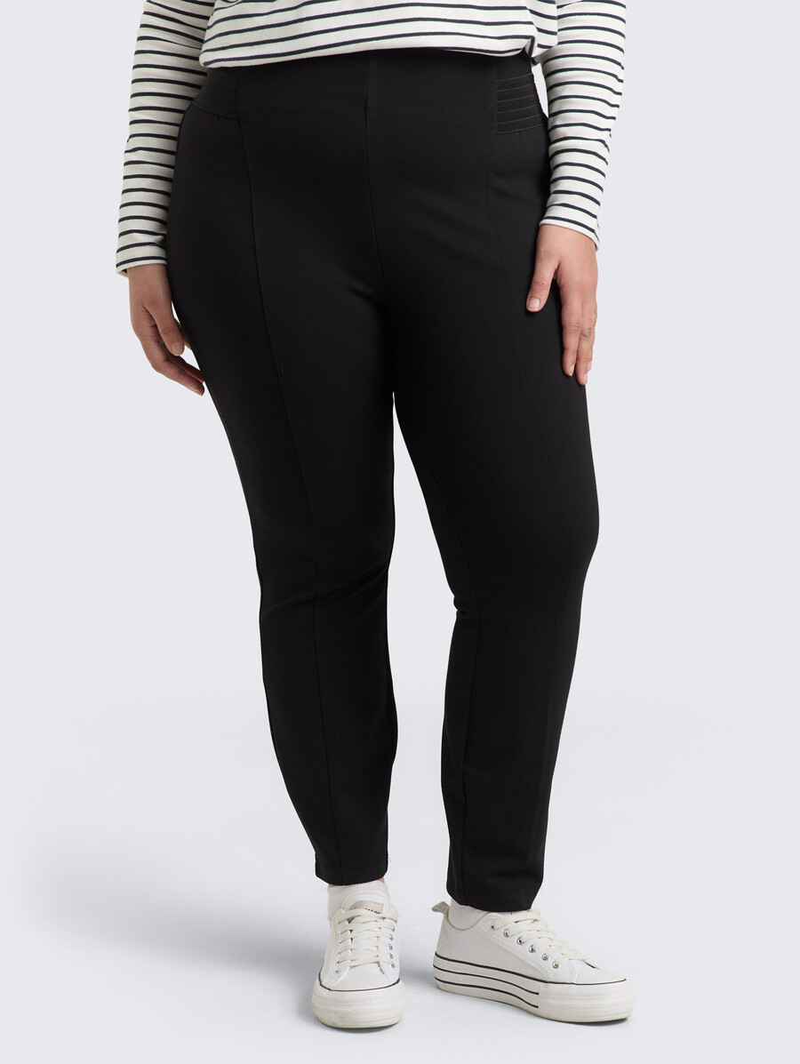 tallas grandes - pantalones treggings con cinturilla elástica