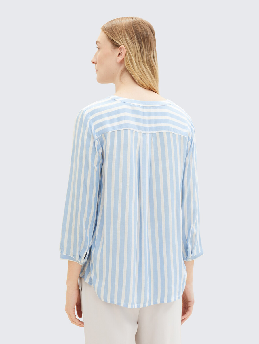 blusa de rayas con bolsillos