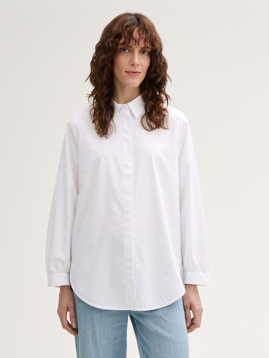blusa holgada tipo camisa