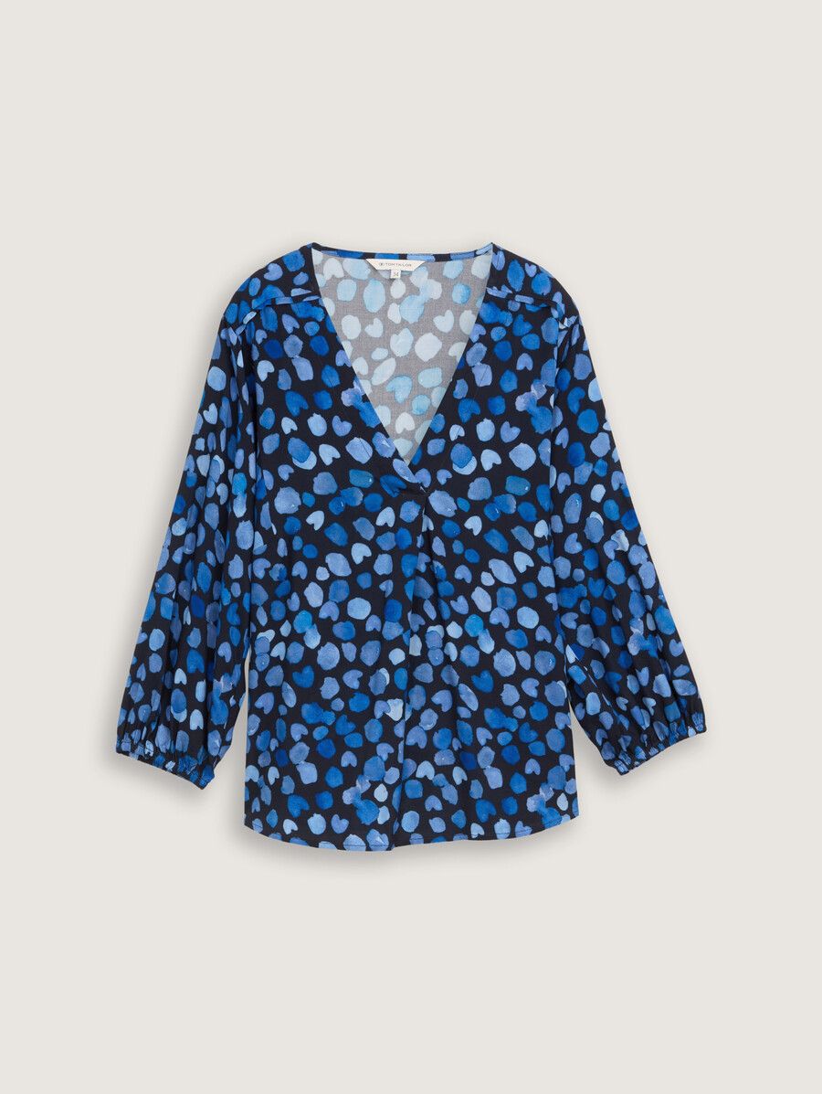 blusa con escote en v